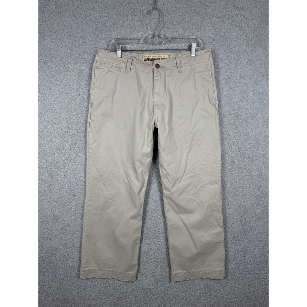 Abercrombie & Fitch Regulation Officer Chino‎ V85 Pants Mens Actual Sz 36x30 Y2K